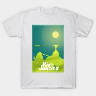 Rio De Janeiro - Artdeco Snow Globe (Vertical Version) T-Shirt